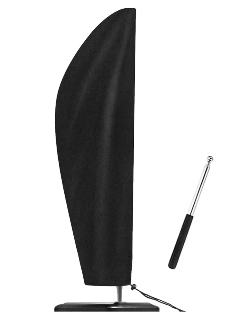 NWT Black Patio Umbrella Wind Stabilizer Cover